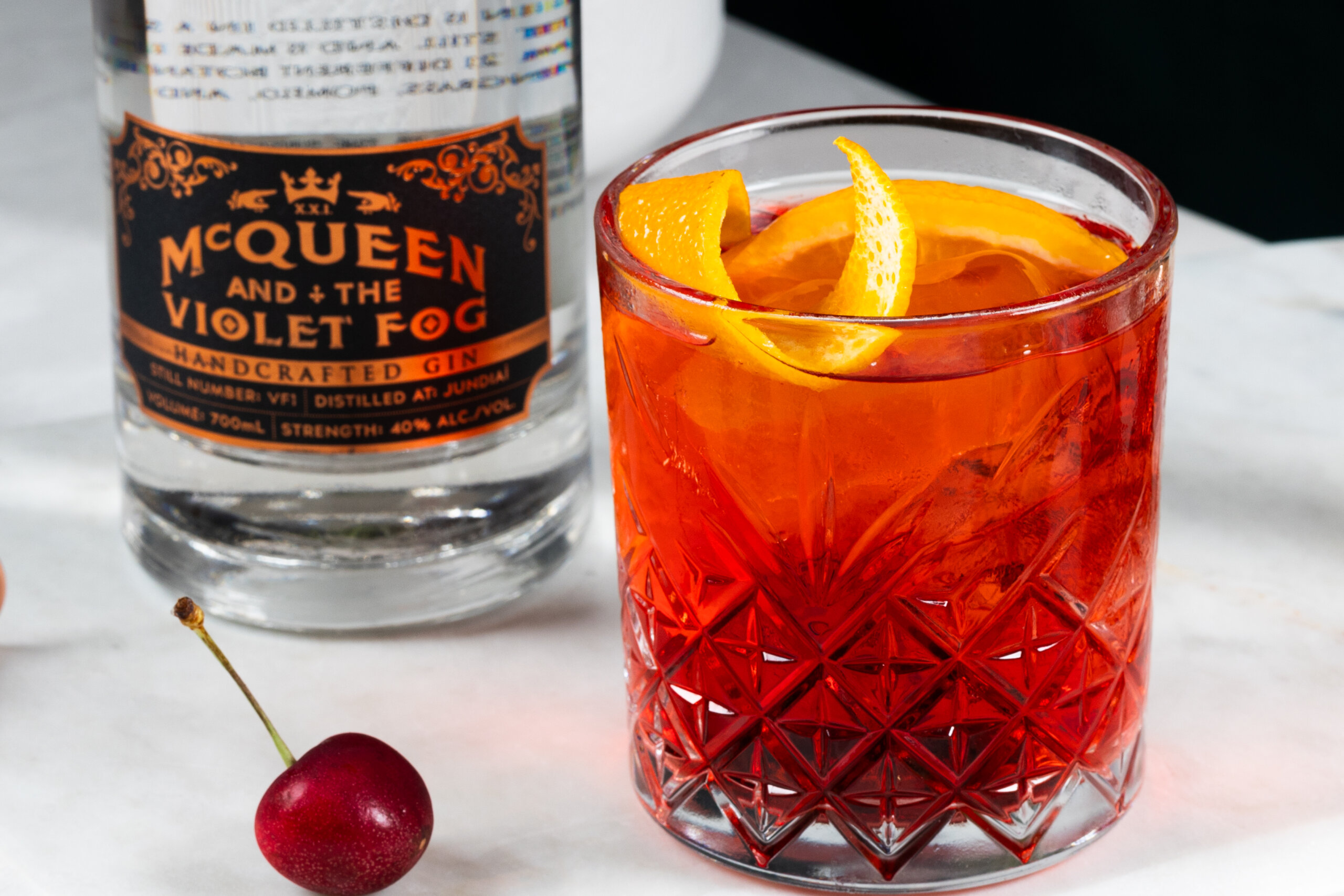 Cherry McQueen Gin Cocktail